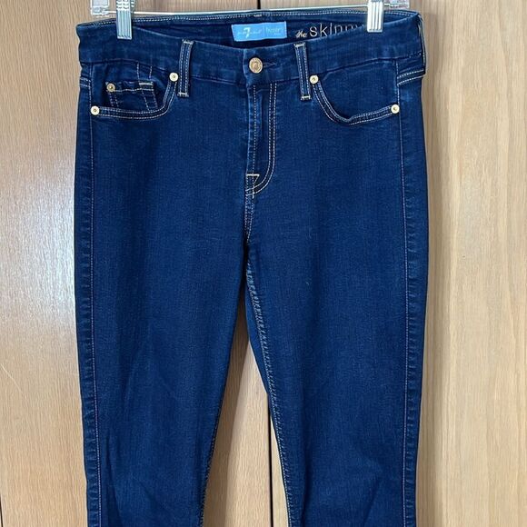 7 For All Mankind Skinny Jeans Sz 29 - Picture 3 of 10